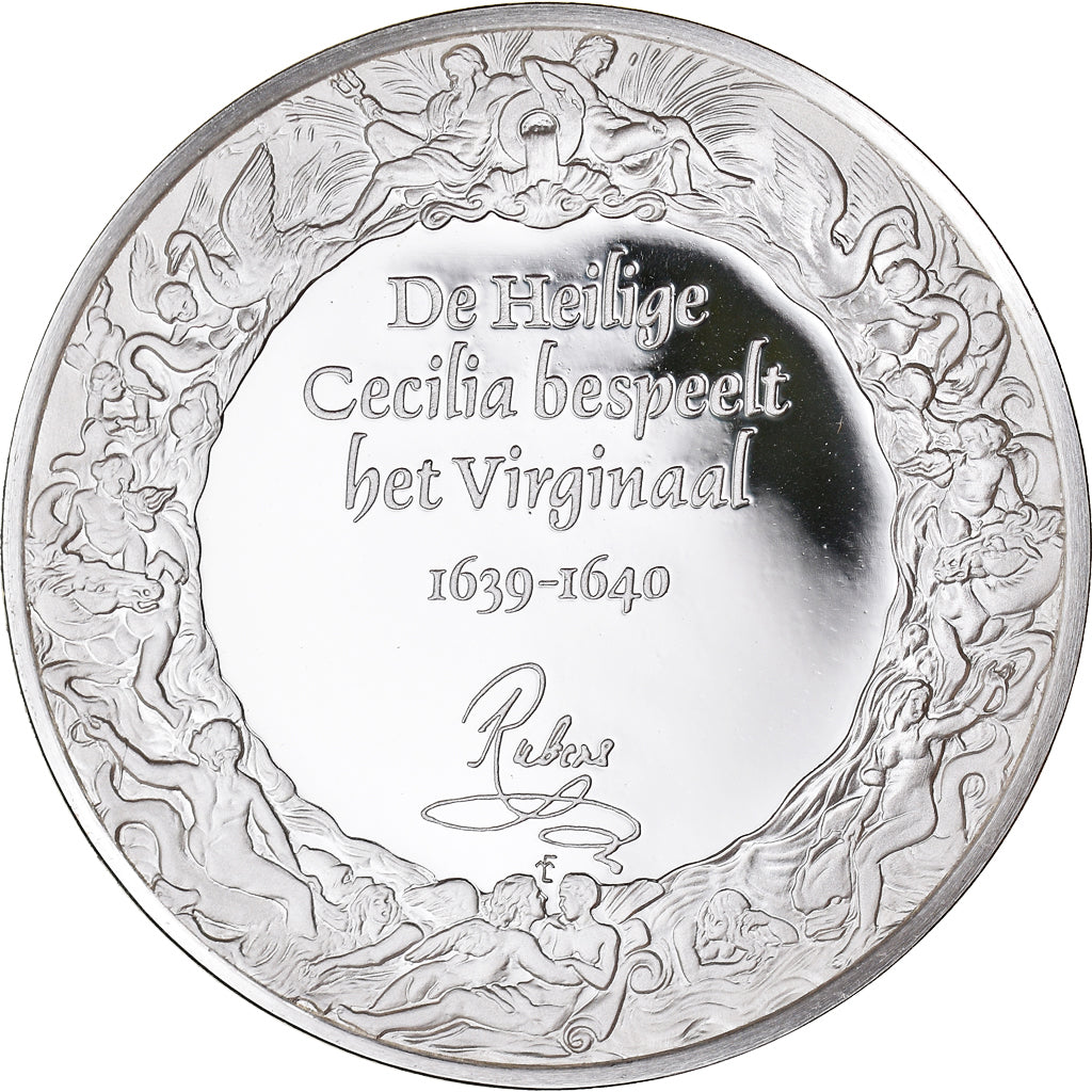 France, Médaille, Peinture, Rubens, Sainte-Cécile, 1980, Proof, FDC, Argent