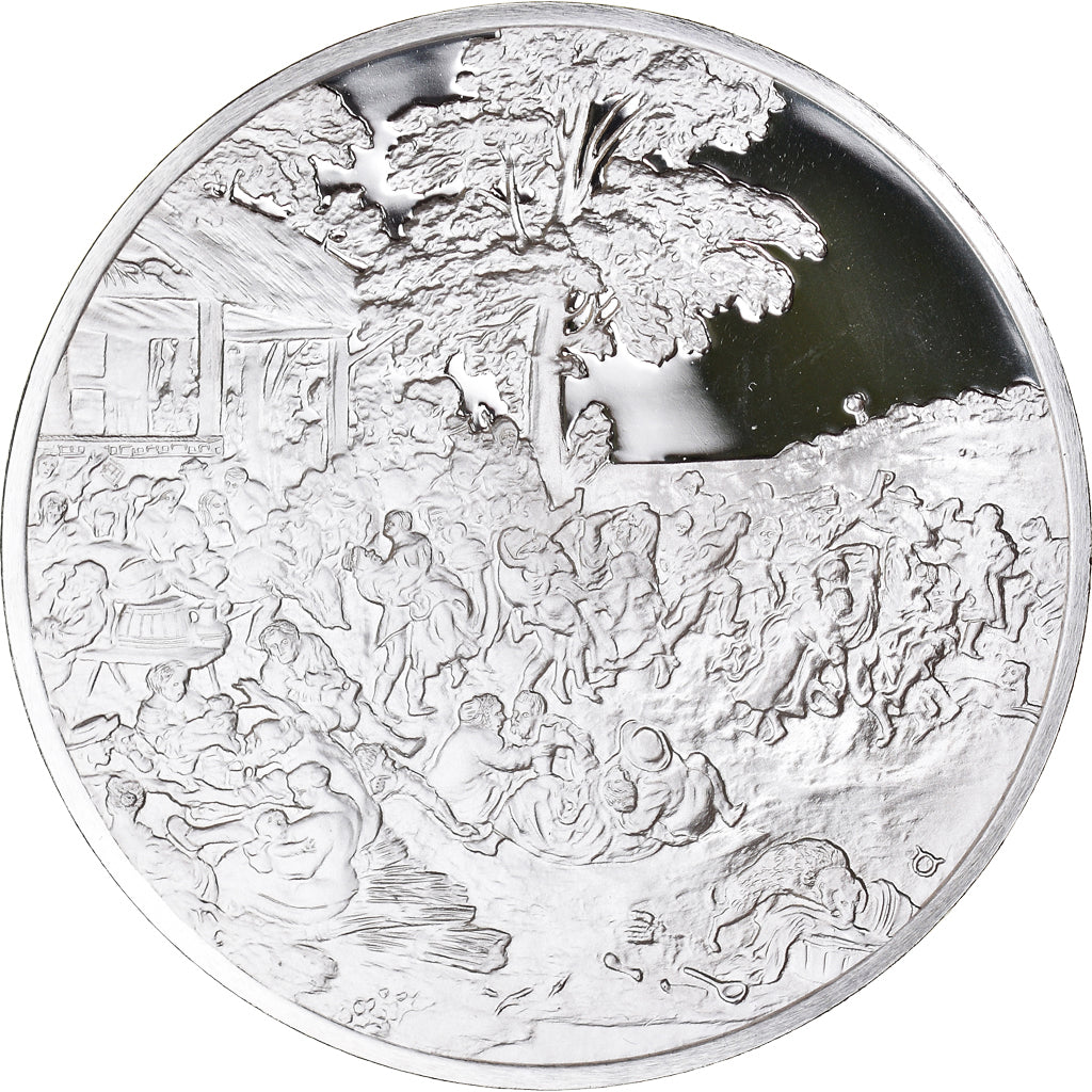 France, Médaille, Peinture, Rubens, La Kermesse Flamande, 1980, Proof, FDC