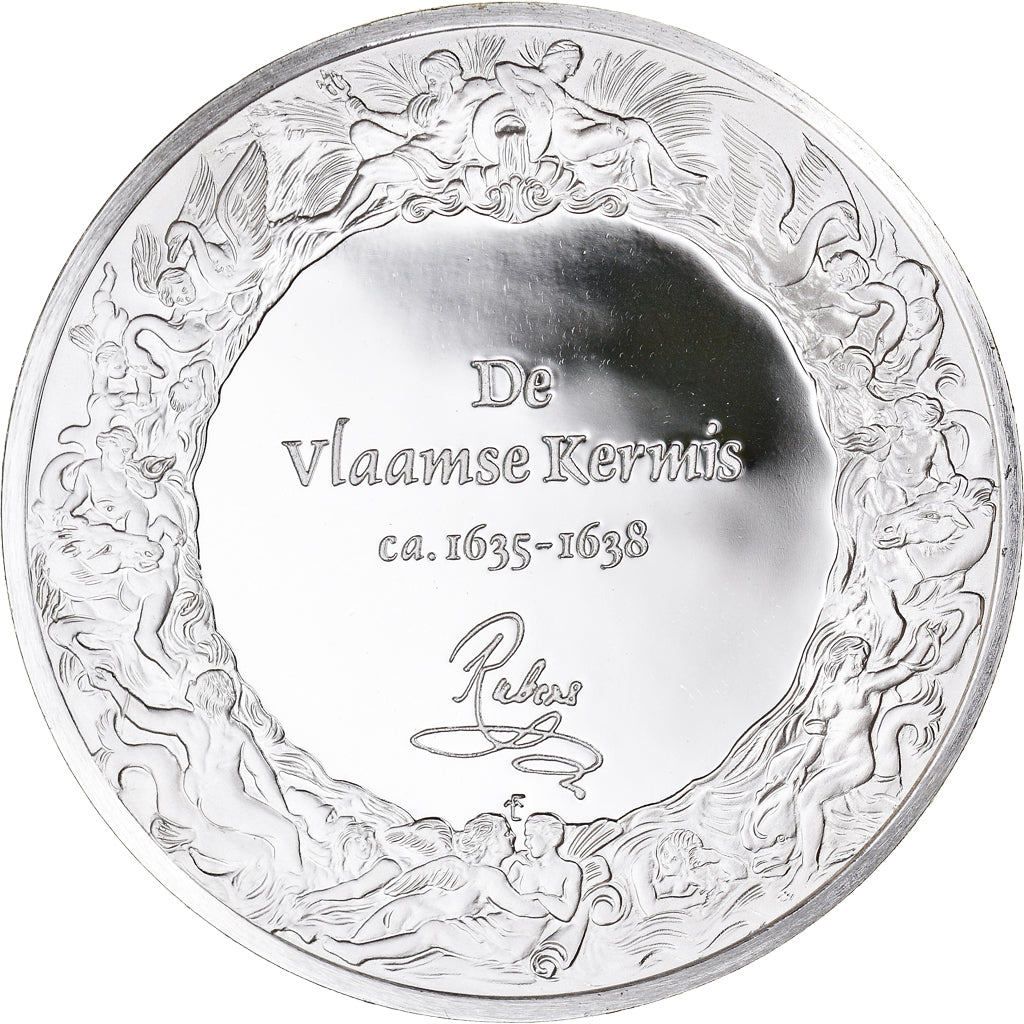 France, Médaille, Peinture, Rubens, La Kermesse Flamande, 1980, Proof, FDC