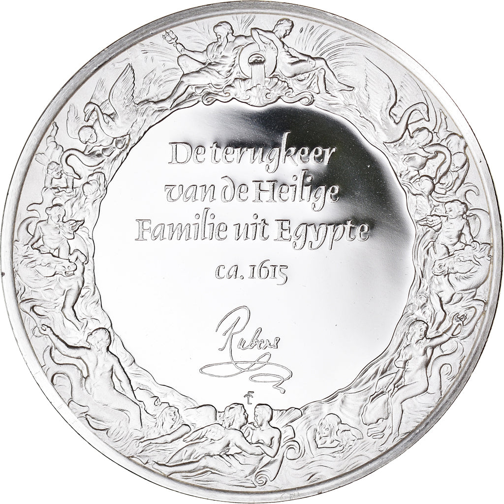 Francia, medalla, Peinture, Rubens, Le Retour d'Egypte, 1980, Proof, FDC, Plata