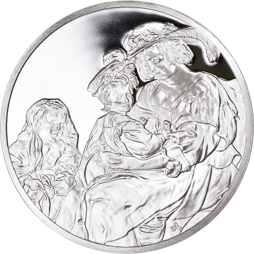 France, Medal, Peinture, Rubens, Portrait d'Hélène Fourment, 1980, Proof