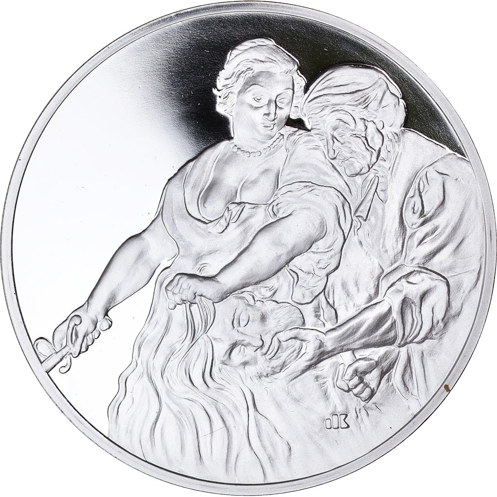 France, Medal, Peinture, Rubens, Judith tenant la Tête d'Holopherne, 1980