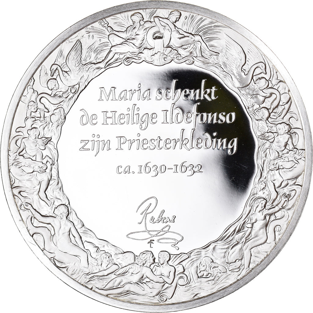 Frankreich, Medaille, Peinture, Rubens, la Madonne et Saint Ildefonse, 1980