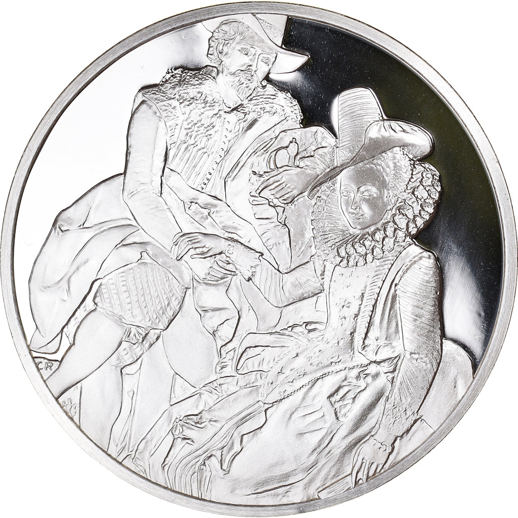 Francia, medalla, Peinture, Rubens, Rubens et Isabelle Brandt, 1980, Proof, FDC
