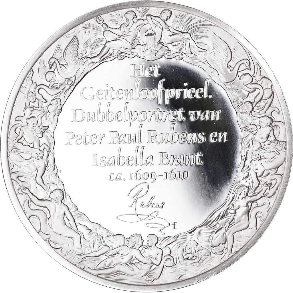 Francia, medalla, Peinture, Rubens, Rubens et Isabelle Brandt, 1980, Proof, FDC