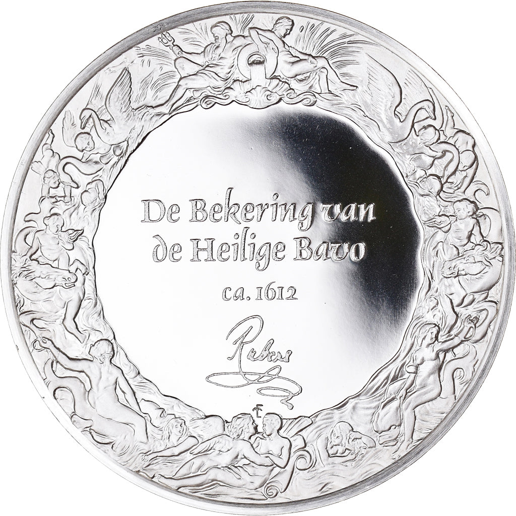 Francia, medaglia, Peinture, Rubens, La Vocation de Saint Bavon, 1980, Proof