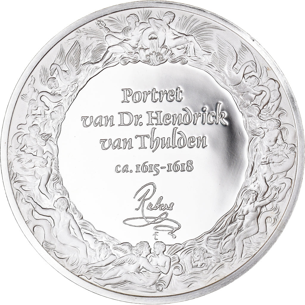Francja, medal, Peinture, Rubens, Henri Van Thulden, 1980, Proof, MS(65-70)