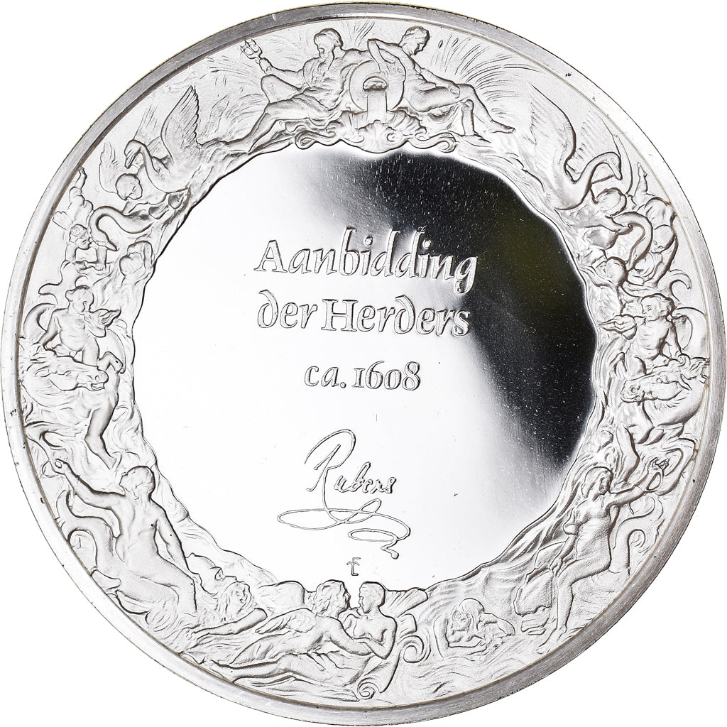 France, Médaille, Peinture, Rubens, L'Adoration des Bergers, 1980, Proof, FDC