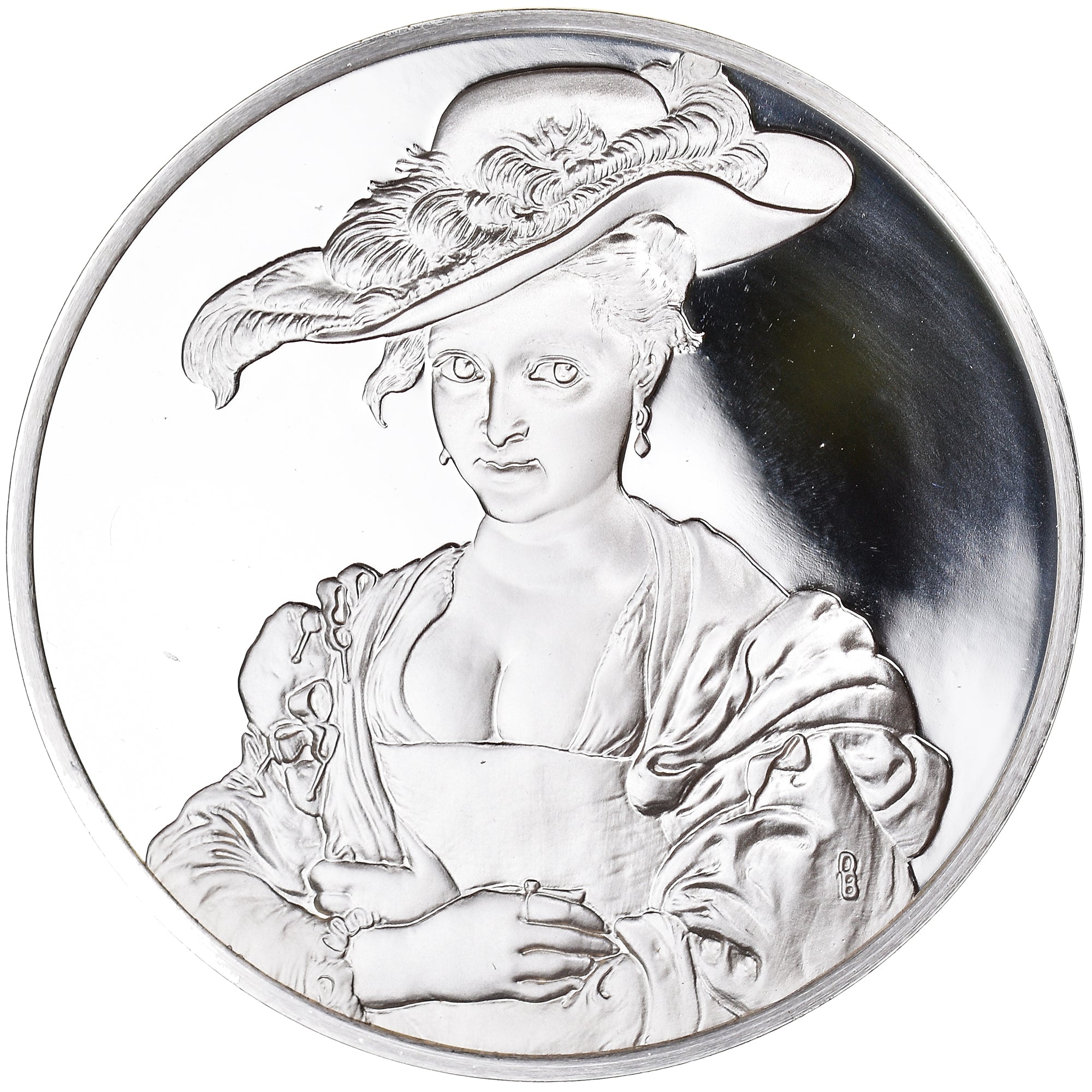 Frankreich, Medaille, Peinture, Rubens, Portrait de Susanne Fourment, 1980