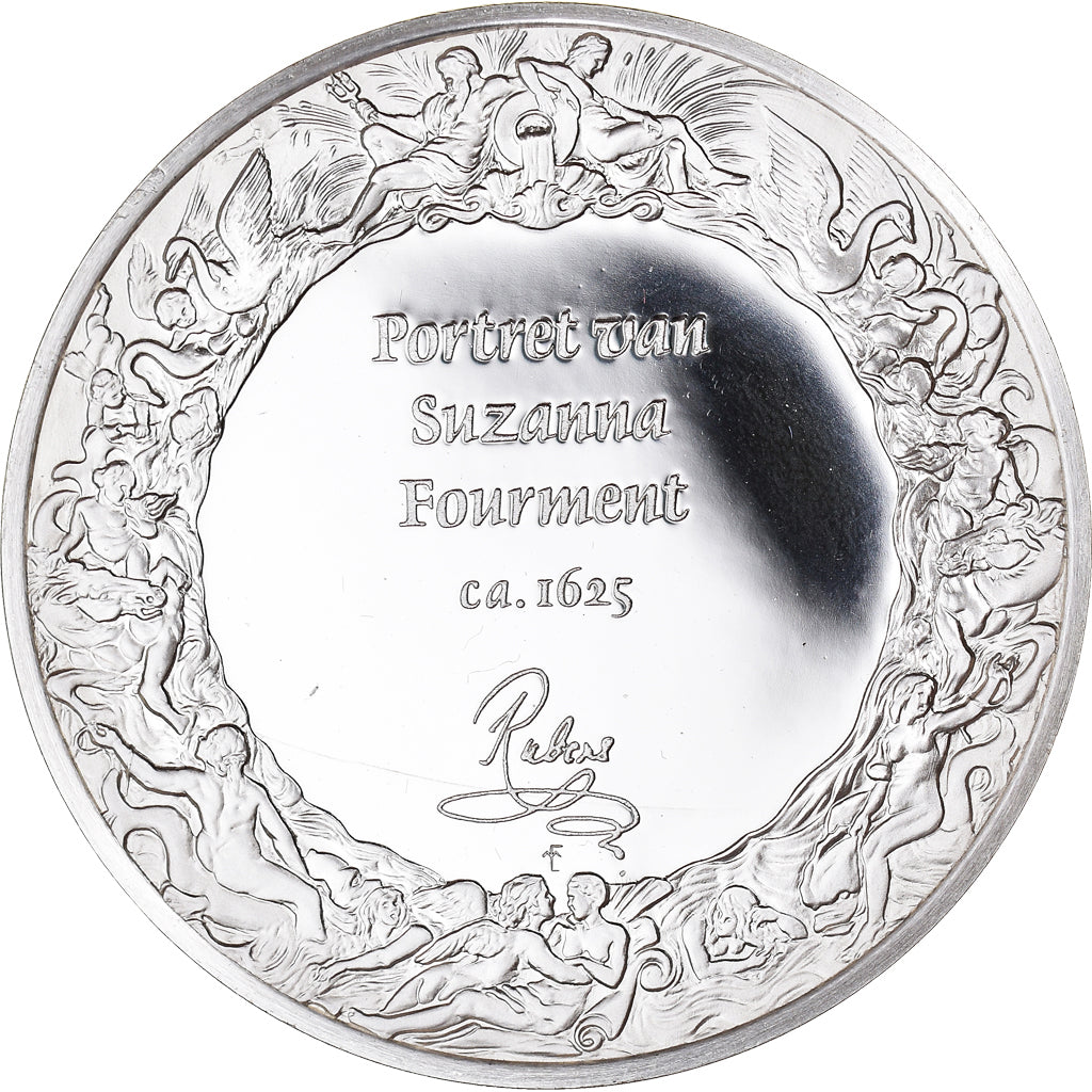 Frankreich, Medaille, Peinture, Rubens, Portrait de Susanne Fourment, 1980