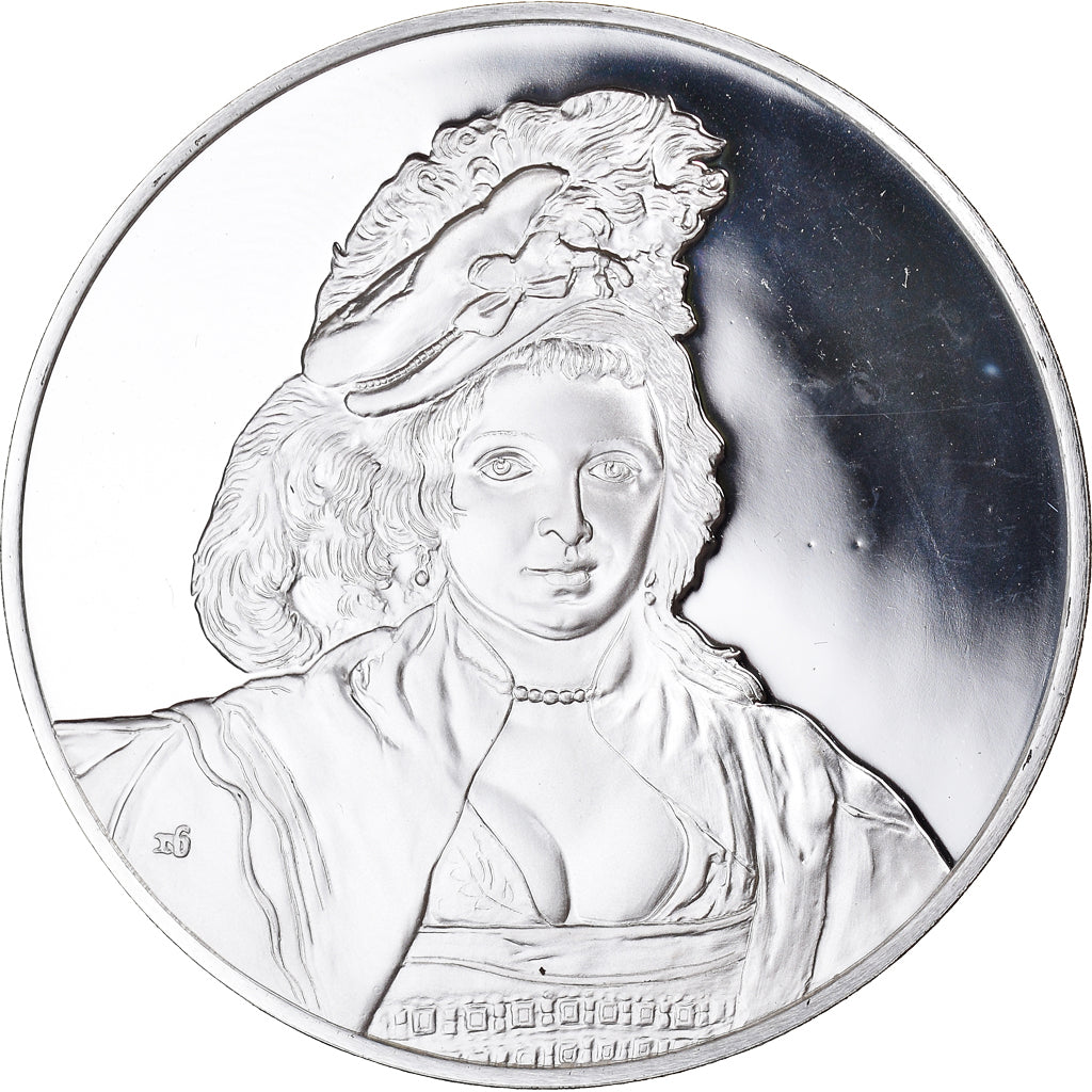 Francia, medalla, Peinture, Rubens, Portrait d'Hélène Fourment, 1980, Proof