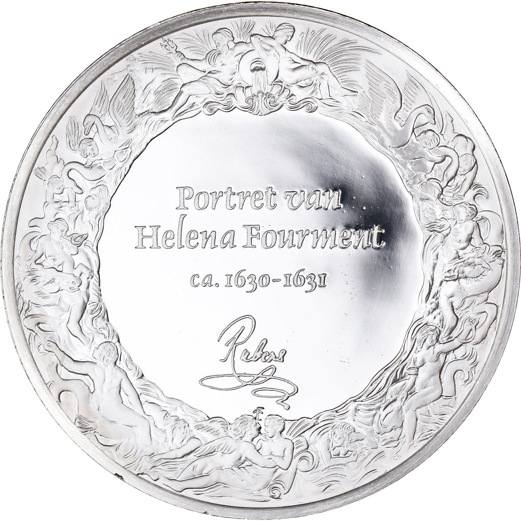 Francia, medalla, Peinture, Rubens, Portrait d'Hélène Fourment, 1980, Proof