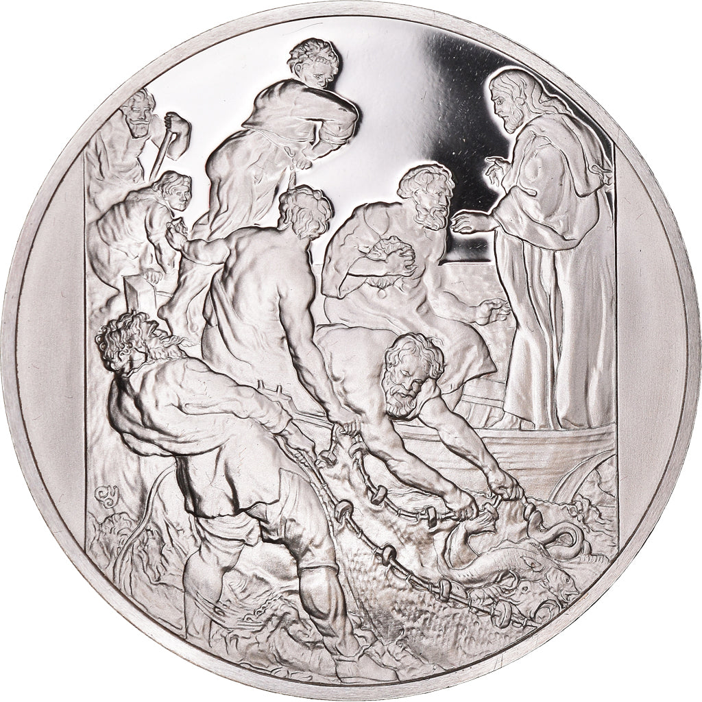 France, Medal, Peinture, Rubens, La Pêche Miraculeuse, 1980, Proof, MS(65-70)