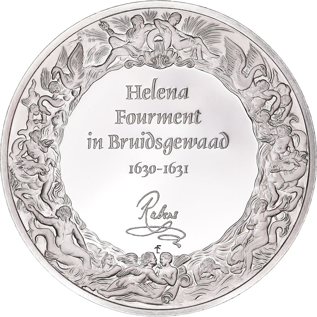 France, Médaille, Peinture, Rubens, Hélène de Fourment dans sa Robe de