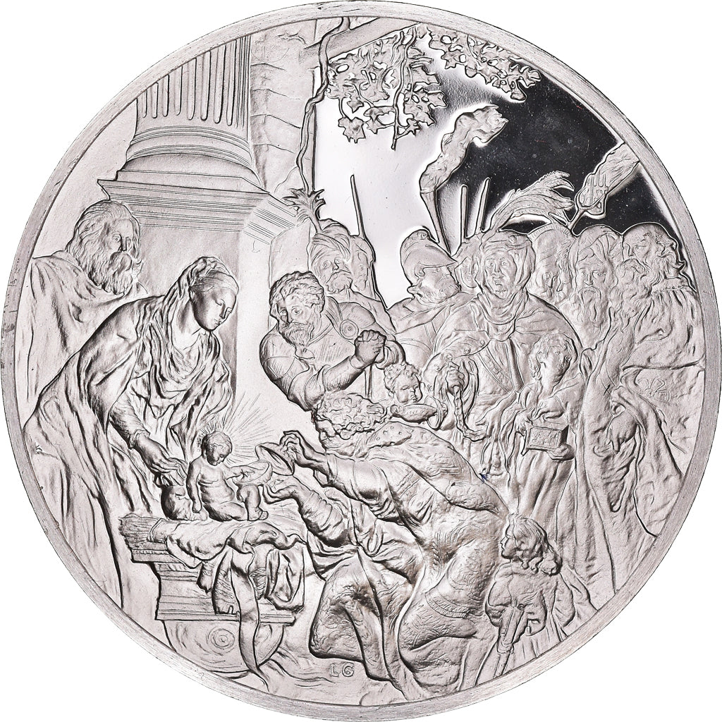 Francia, medalla, Peinture, Rubens, L'Adoration des Mages, 1980, Proof, FDC