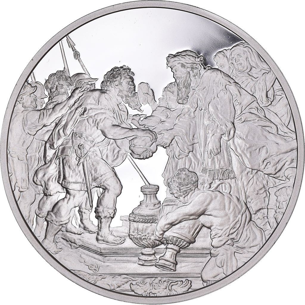 France, Medal, Peinture, Rubens, Abraham et De Melchisedech, 1980, Proof