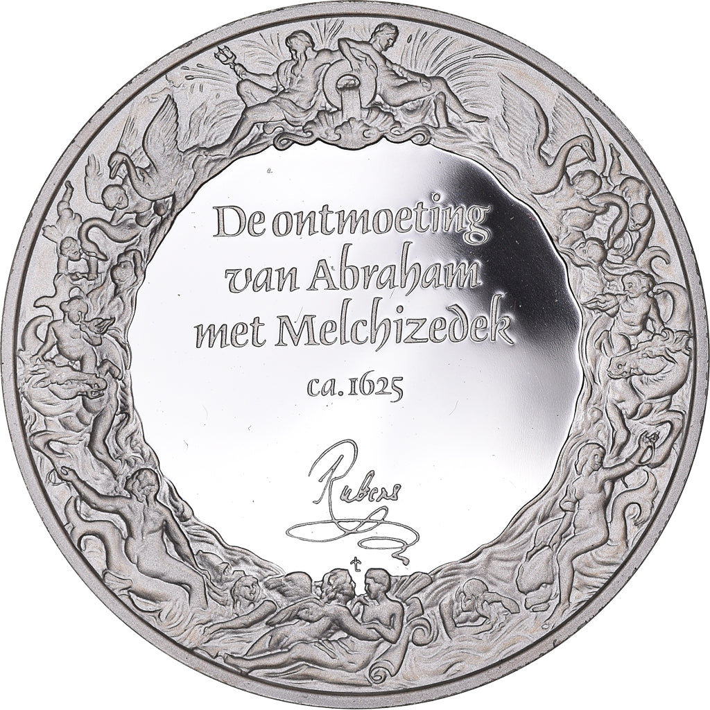 France, Medal, Peinture, Rubens, Abraham et De Melchisedech, 1980, Proof