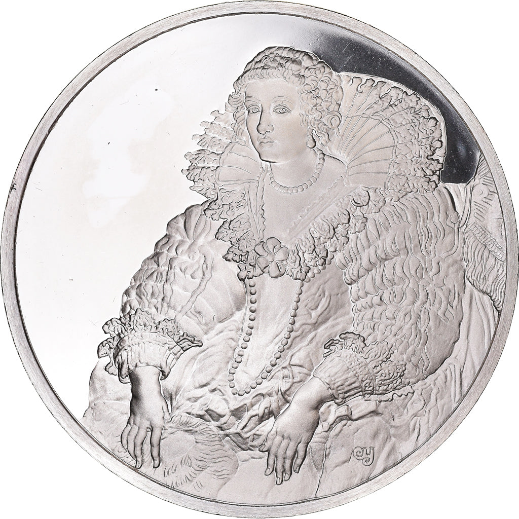 France, Médaille, Peinture, Rubens, Portrait d'Anne d'Autriche, 1980, Proof