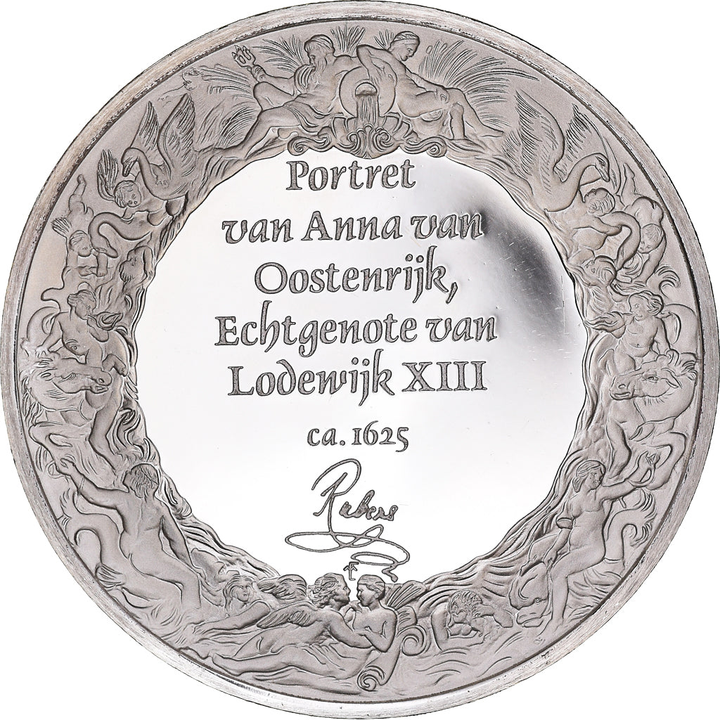 France, Médaille, Peinture, Rubens, Portrait d'Anne d'Autriche, 1980, Proof
