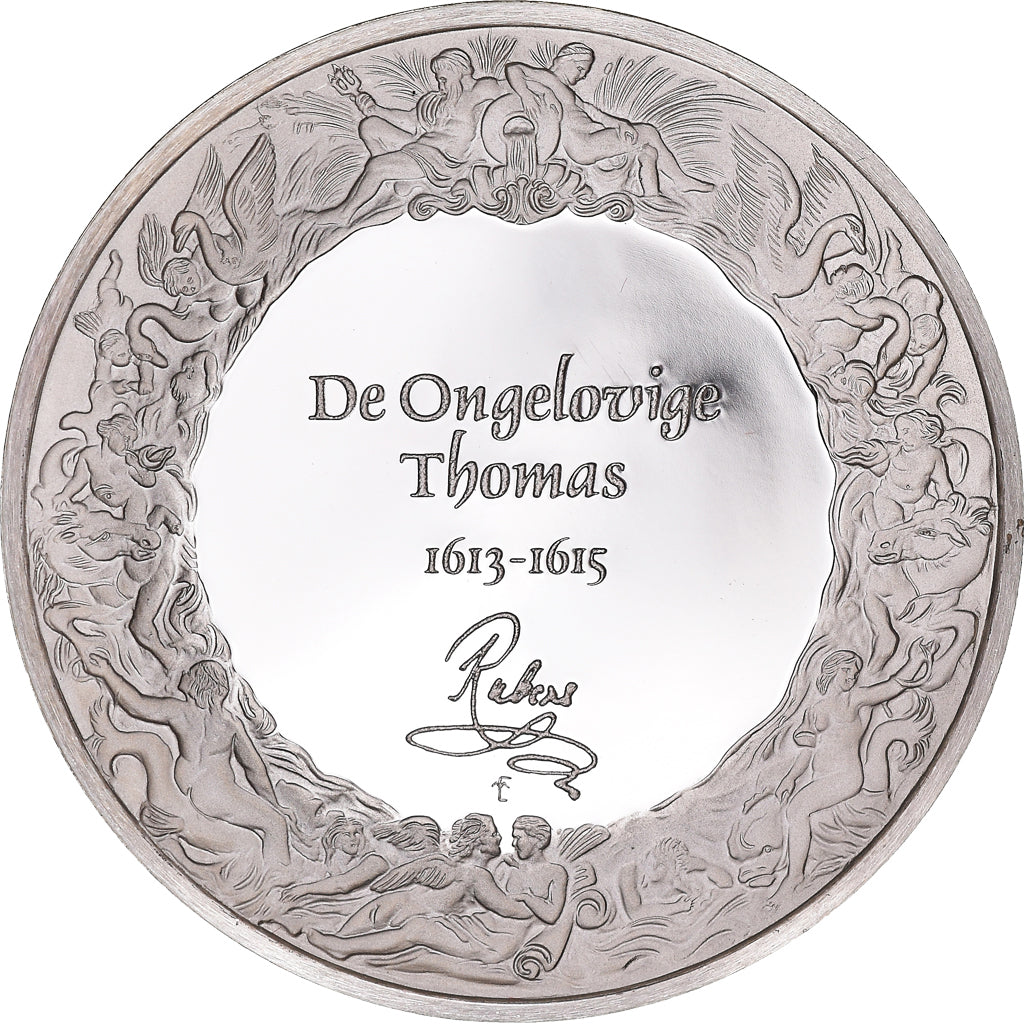 France, Medal, Peinture, Rubens, L'Incrédulité de Saint Thomas, 1980, Proof