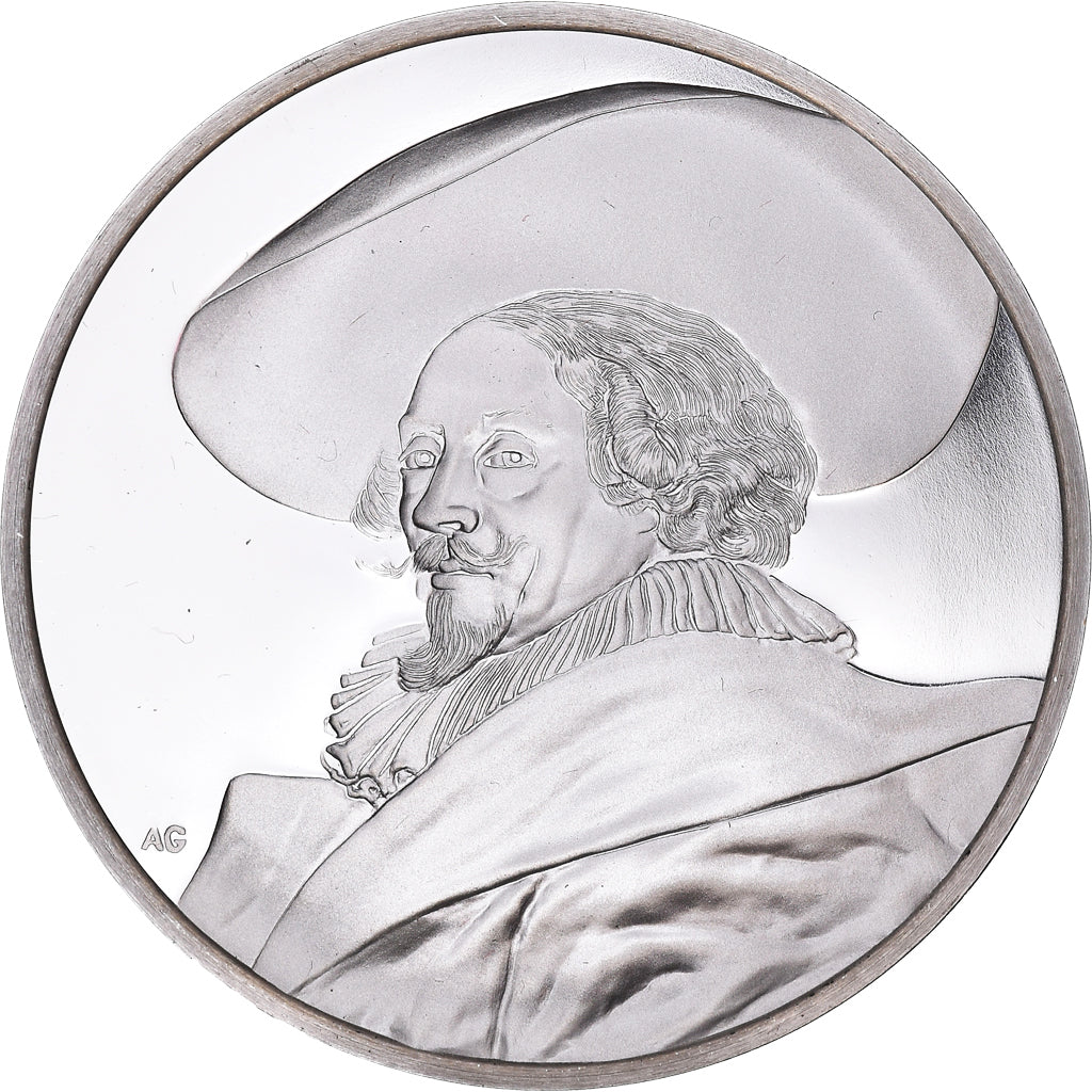 Francia, medaglia, Peinture, Rubens, Autoportrait, 1980, Proof, FDC, Argento
