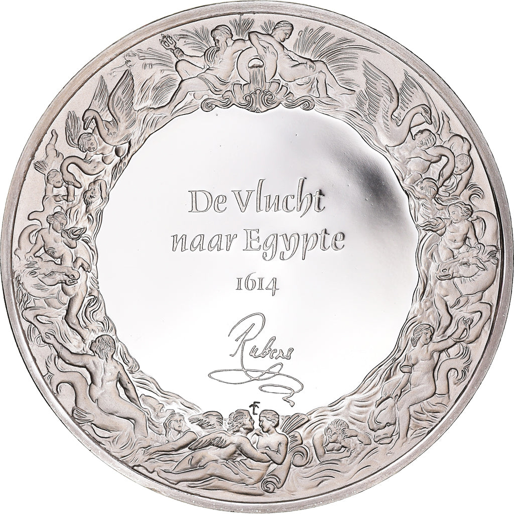 Frankrijk, Medaille, Peinture, Rubens, La Fuite en Egypte, 1980, Proof, FDC