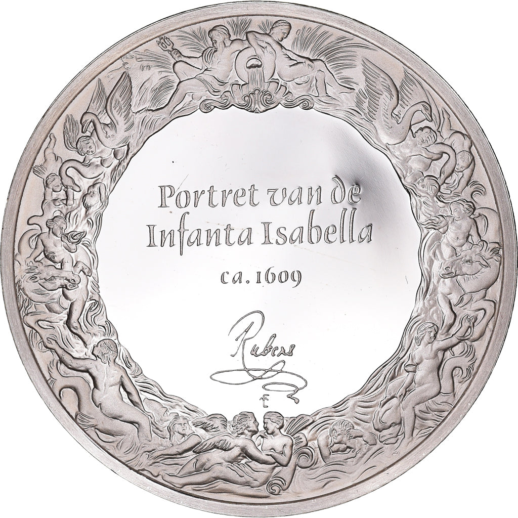 France, Médaille, Peinture, Rubens, Portrait de l'Infante Isabelle, 1980