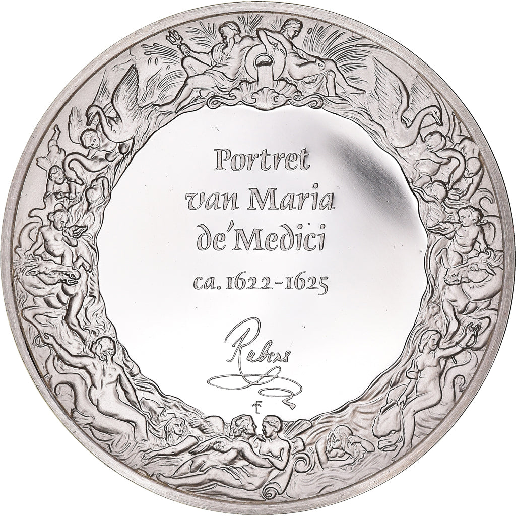 France, Médaille, Peinture, Rubens, Portrait de Marie de Médicis, 1980, Proof