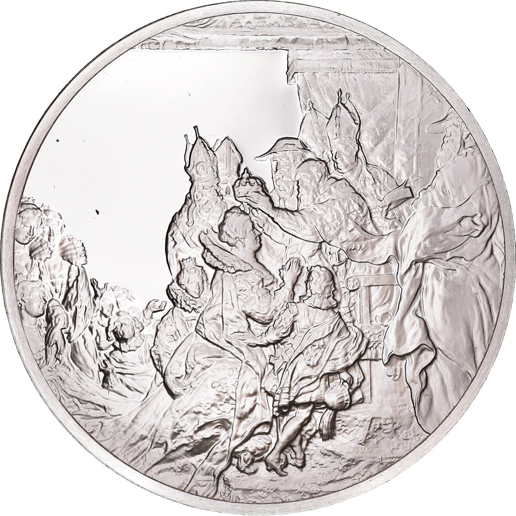 France, Medal, Peinture, Rubens, Le Couronnement de Marie médicis, 1980, Proof
