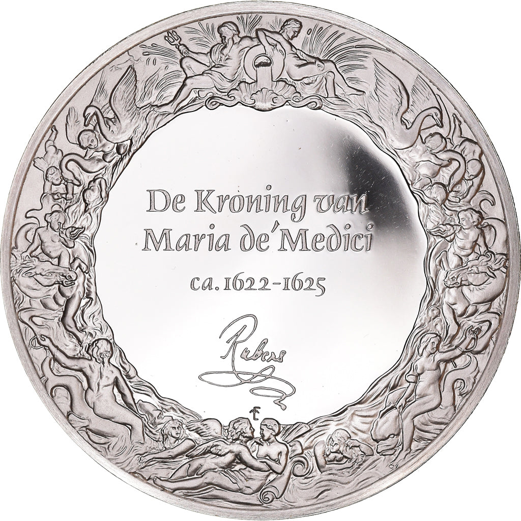 France, Medal, Peinture, Rubens, Le Couronnement de Marie médicis, 1980, Proof