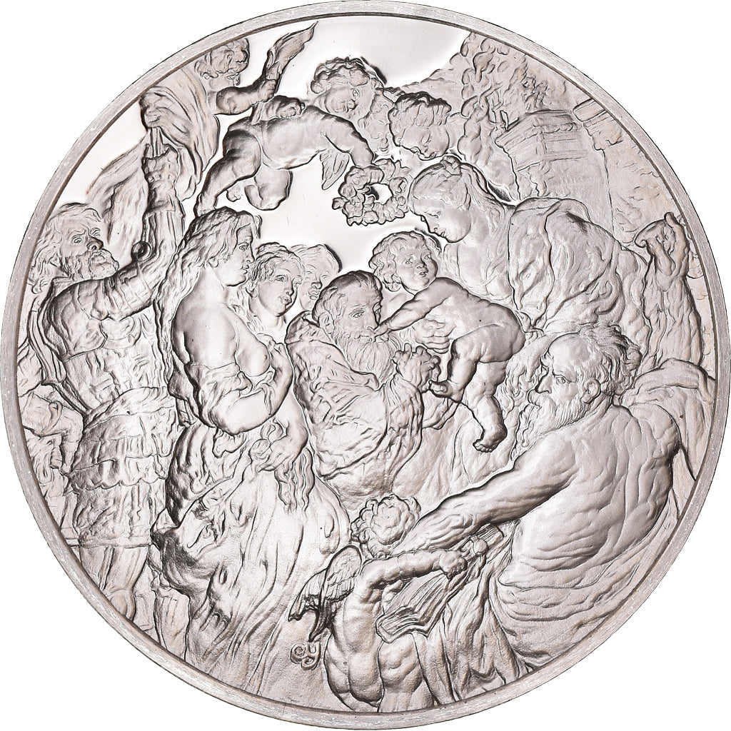 Frankreich, Medaille, Peinture, Rubens, Madone entourée de Saints, 1980, Proof