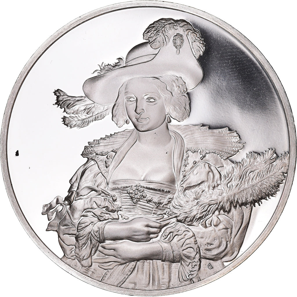 Frankreich, Medaille, Peinture, Rubens, Portrait d'Hélène Fourment, 1980