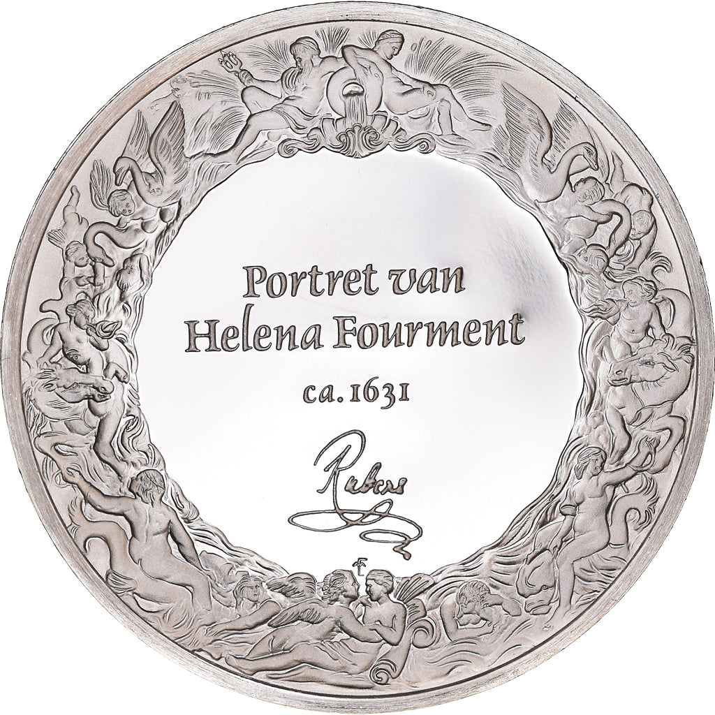 Frankreich, Medaille, Peinture, Rubens, Portrait d'Hélène Fourment, 1980