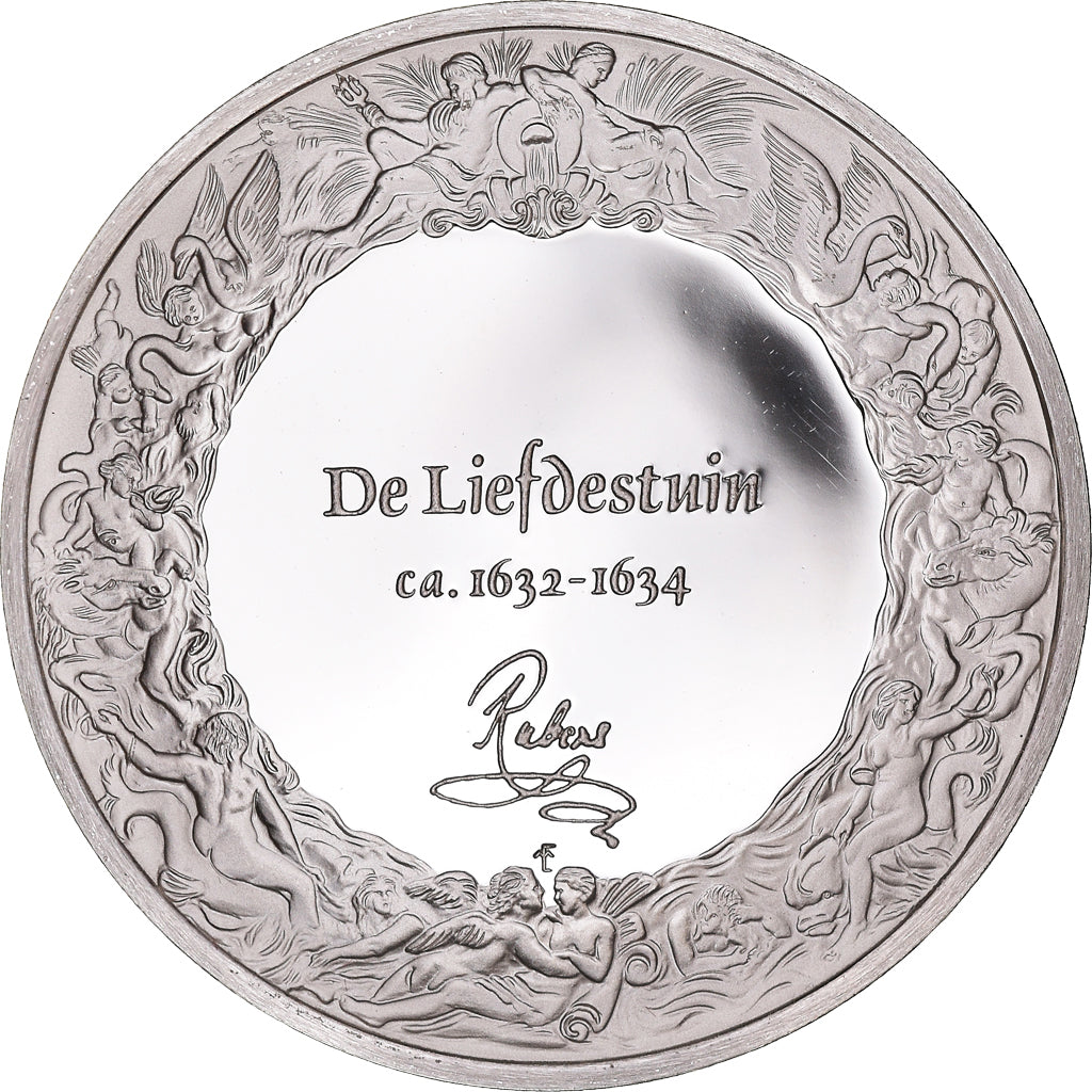 France, Medal, Peinture, Rubens, Le Jardin d'Amour, 1980, Proof, MS(65-70)