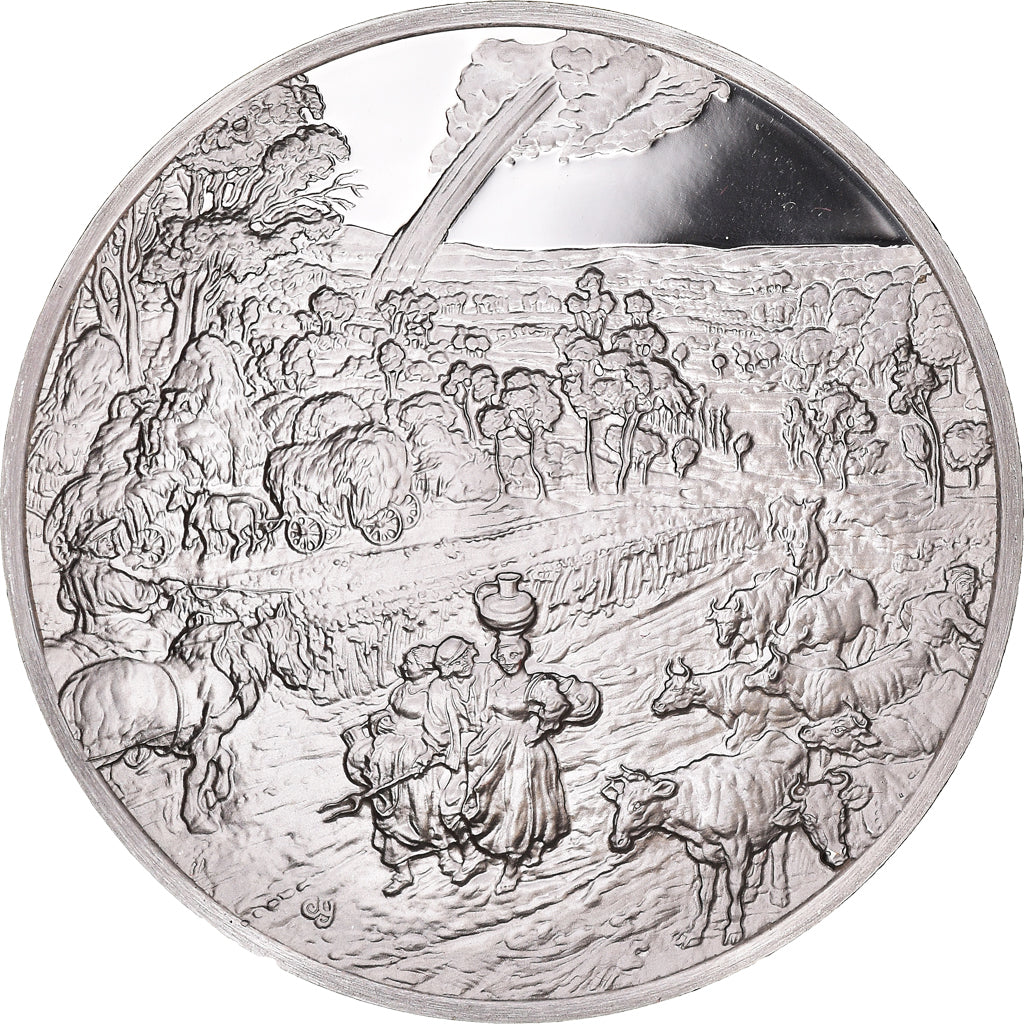 France, Médaille, Peinture, Rubens, Paysage avec Arc-en-Ciel, 1980, Proof, FDC