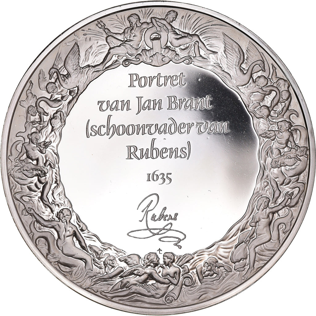 Francia, medalla, Peinture, Rubens, Portrait de Jan Brant, 1980, Proof, FDC