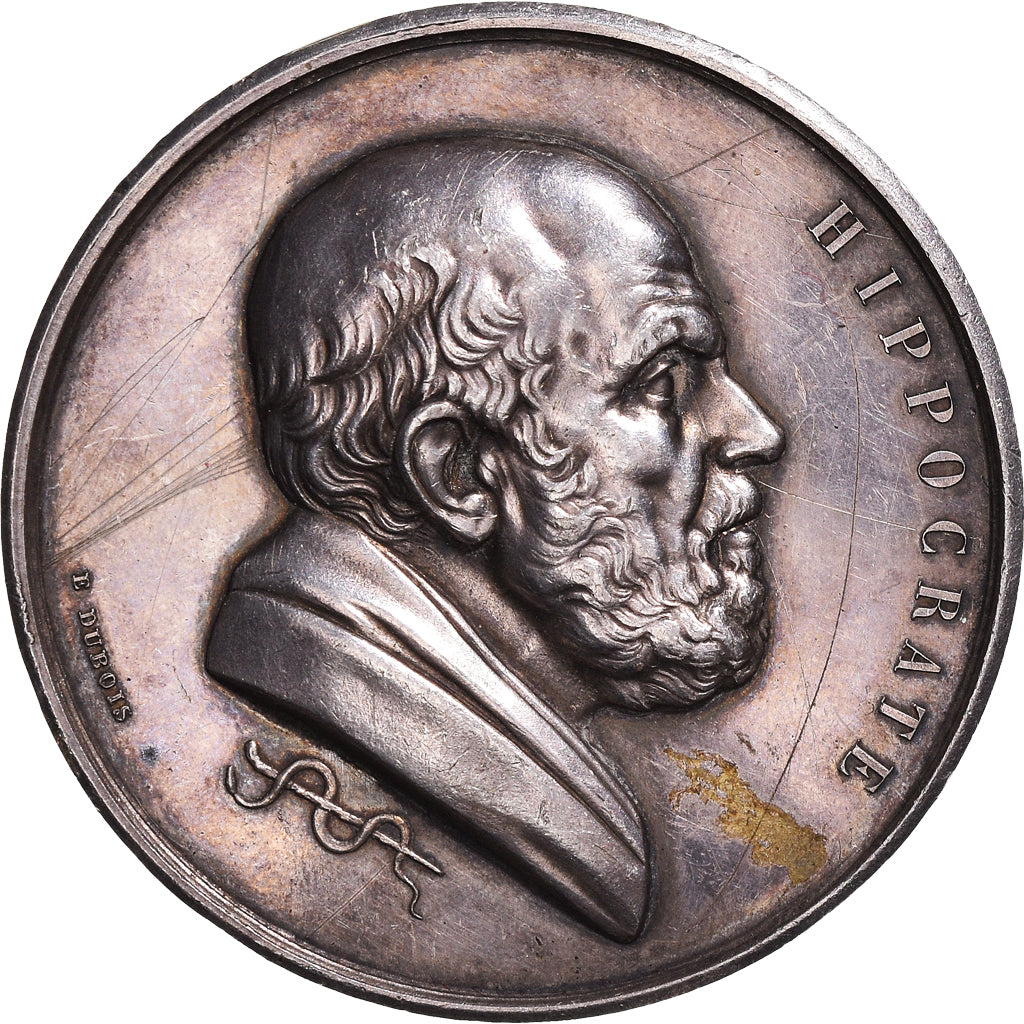 France, Medal, Ecole de Médecine de Reims, Pharmacie, 1891, Dubois.E