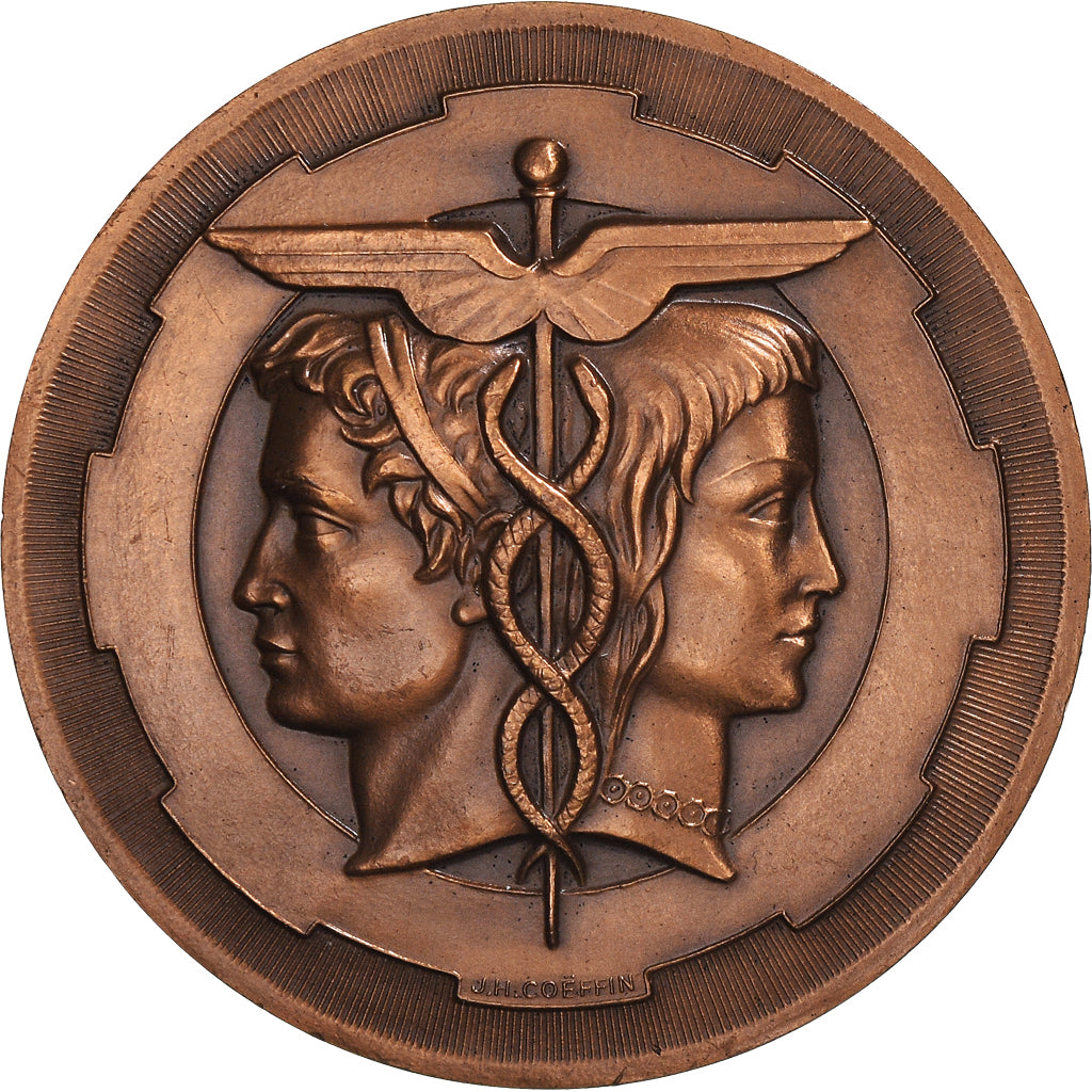 Francia, medaglia, Chambre de Commerce et d'Industrie de Rouen, 1978, Coeffin