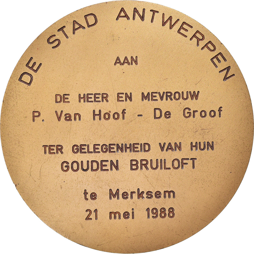 België, Medaille, Antwerpen, S.P.Q.A, 1988, UNC-, Bronzen
