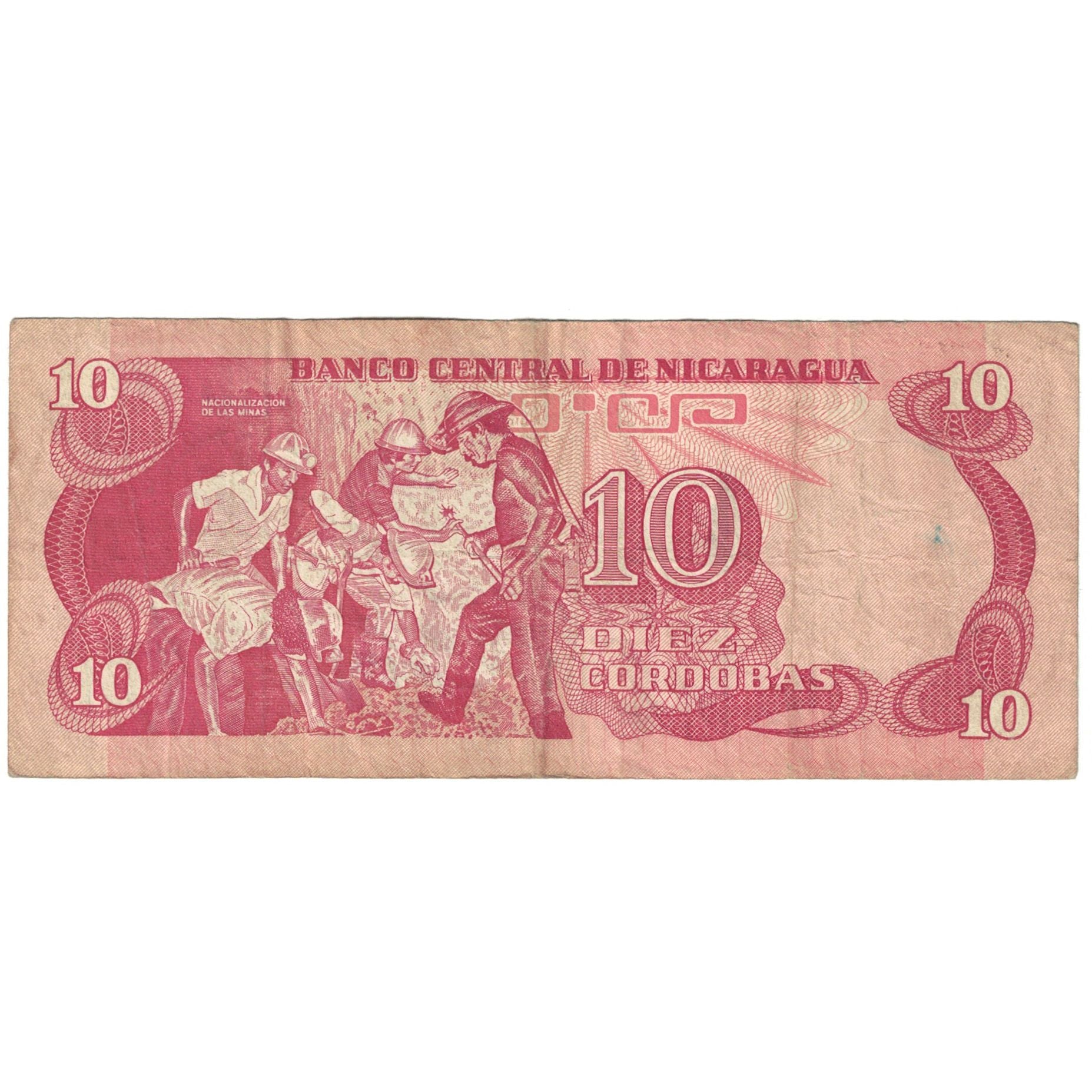 Banconote, Nicaragua, 10 Cordobas, KM:134, MB