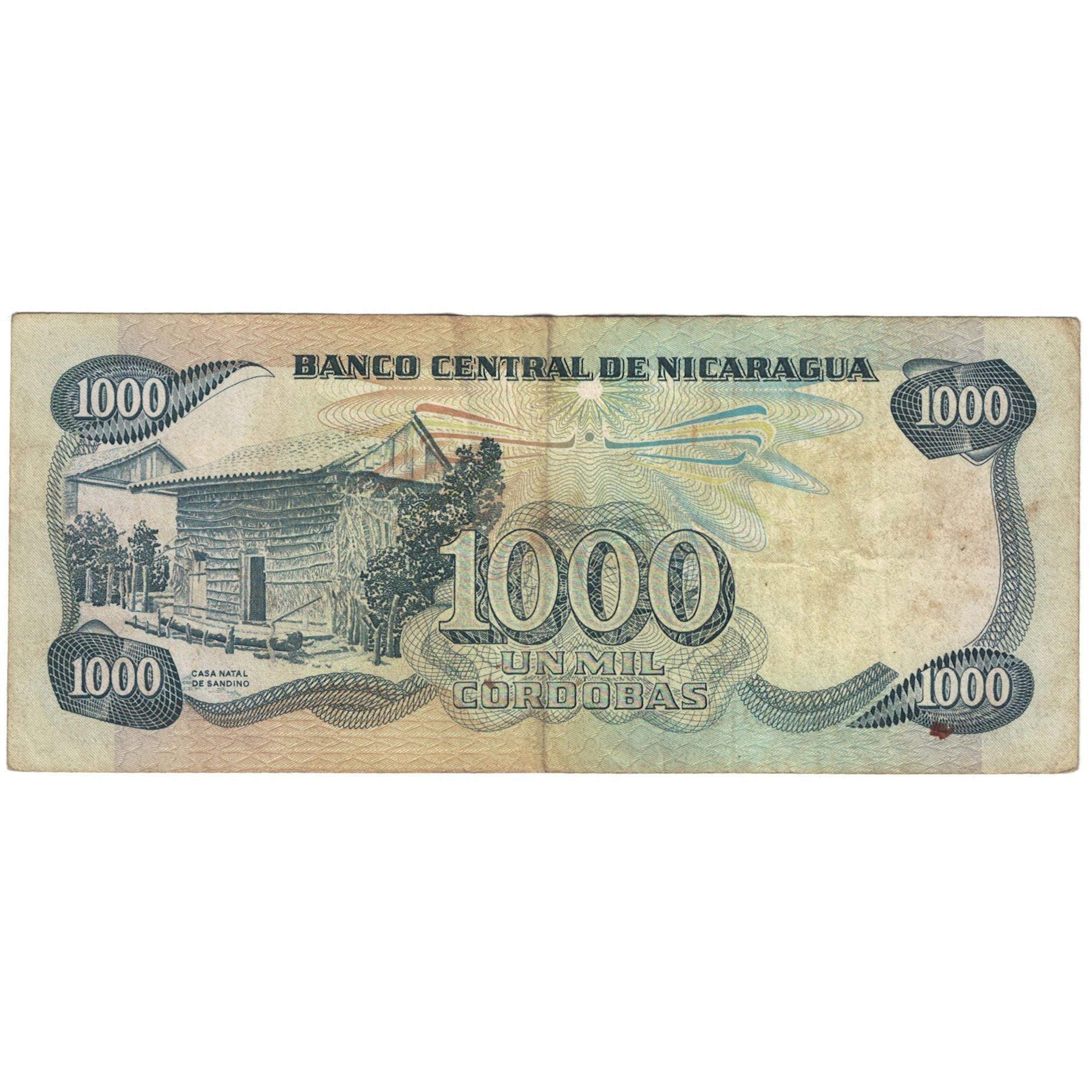 Banknote, Nicaragua, 1000 Cordobas, 1987, KM:145a, VF(20-25)