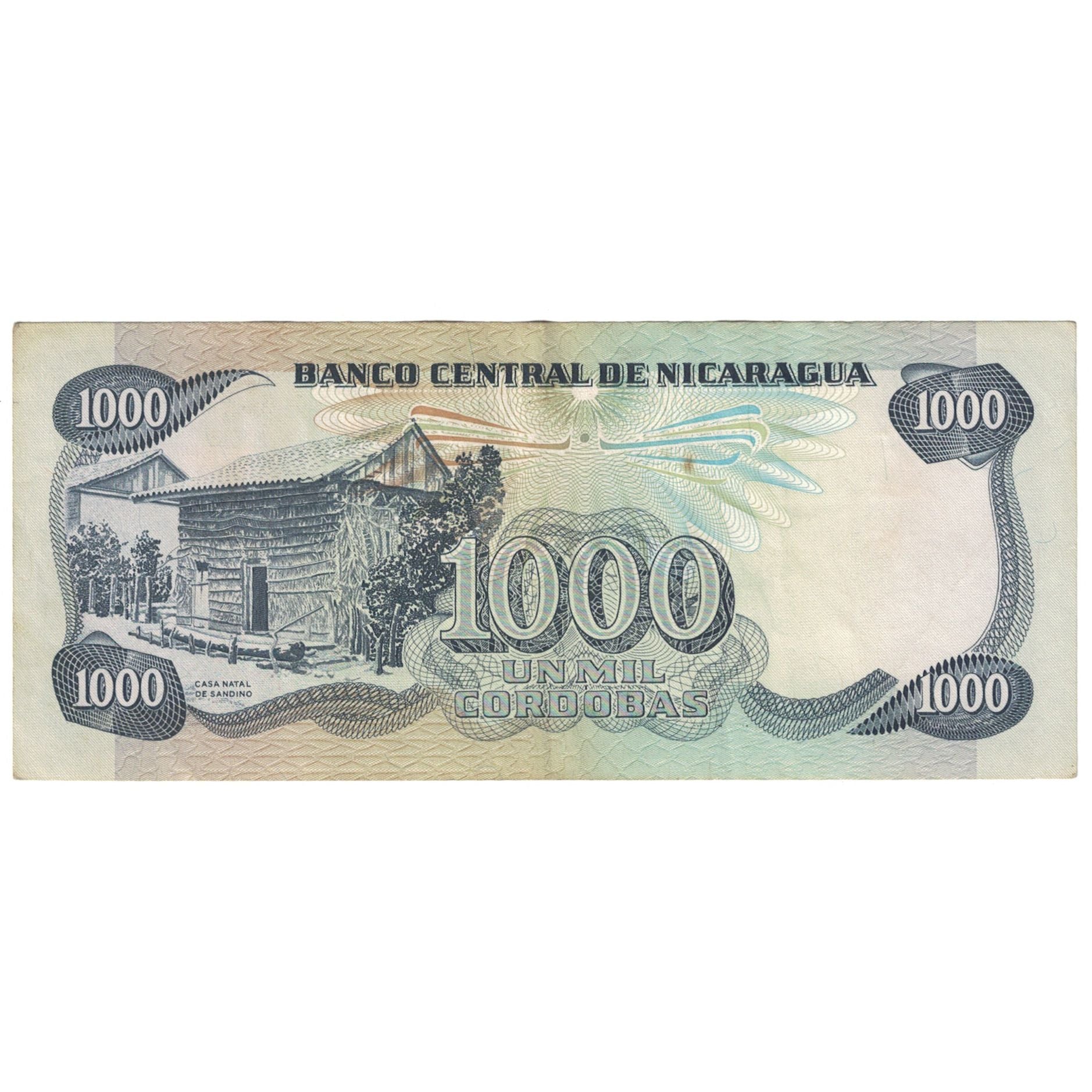 Nota, Nicarágua, 1000 Cordobas, 1987, KM:145a, EF(40-45)