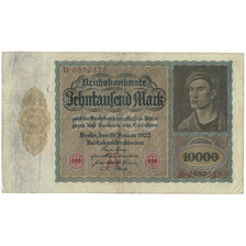 Banknote, Germany, 10,000 Mark, 1922, 1922-01-19, KM:71, VG(8-10)