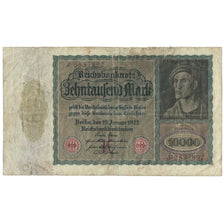 Banknote, Germany, 10,000 Mark, 1922, 1922-01-19, KM:71, VG(8-10)