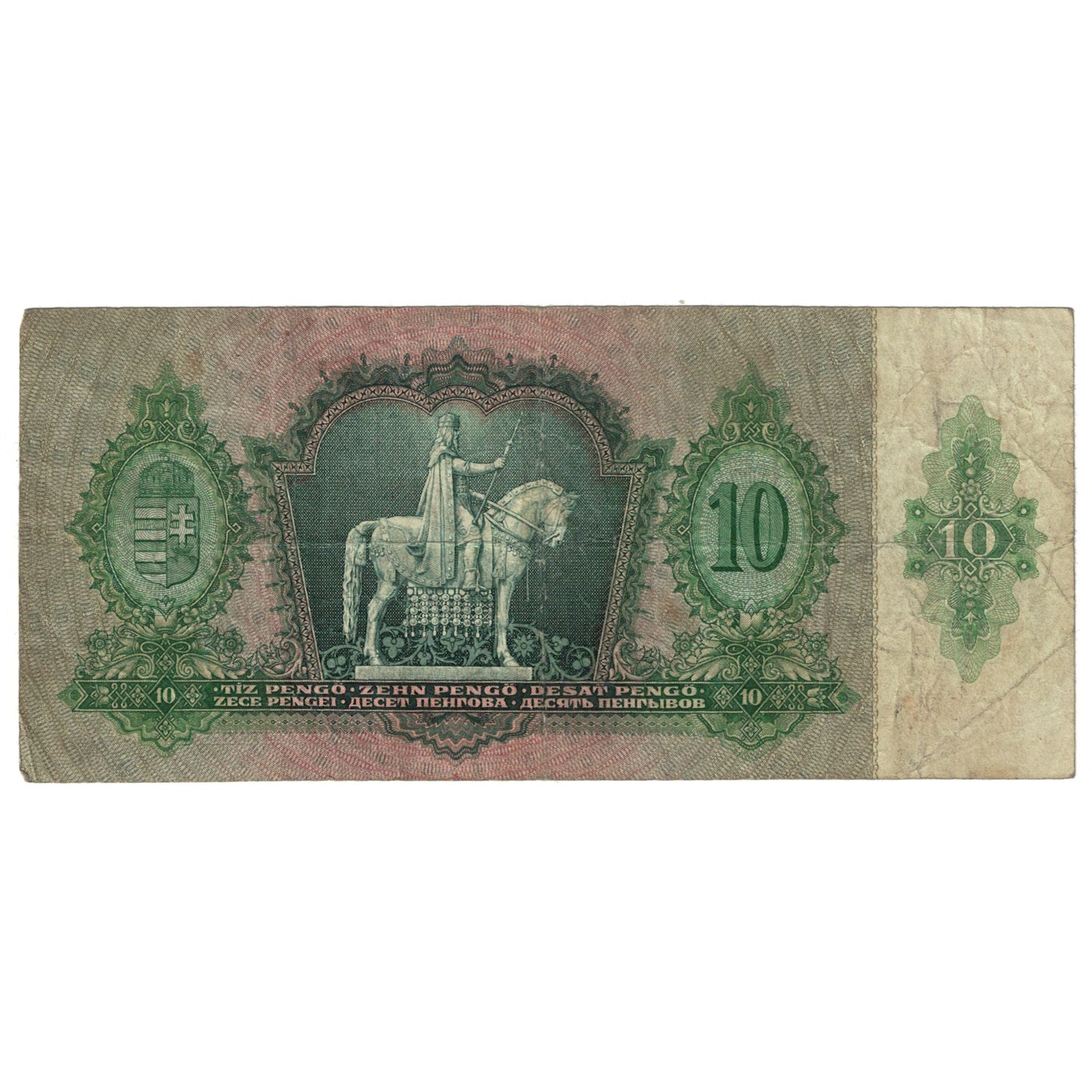 Banknote, Hungary, 10 Pengö, 1936, 1936-12-22, KM:113, VG(8-10)