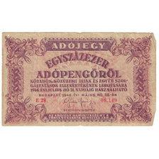 Billet, Hongrie, 100,000 (Egyszázezer) Adópengö, 1946, 1946-05-28, KM:144a, B