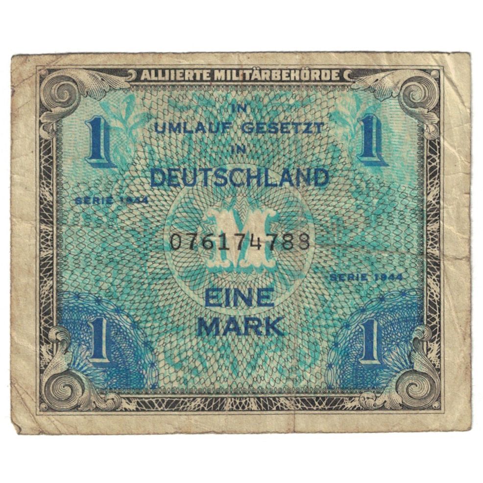 Banknote, Germany, 1 Mark, 1944, KM:192a, VF(20-25)