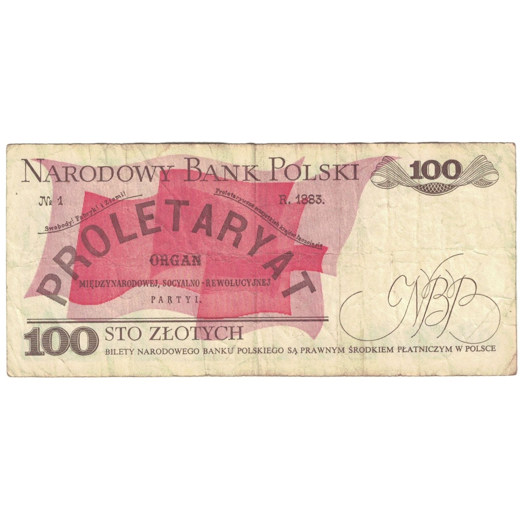 Billet, Pologne, 100 Zlotych, 1988, 1988-12-01, KM:143a, B