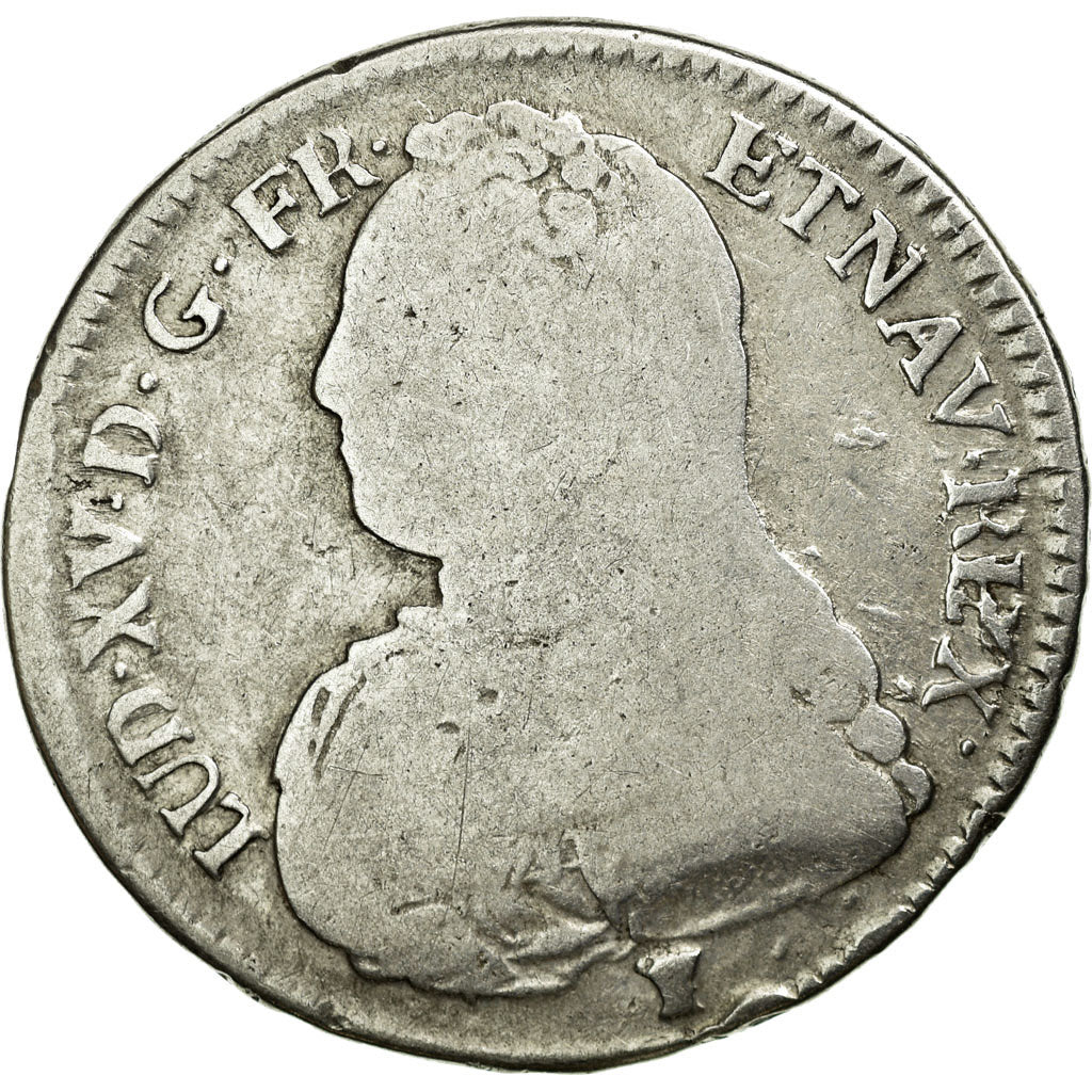 Coin, France, Louis XV, 1/2 Écu aux branches d'olivier, 1/2 ECU, 44 Sols, 1732