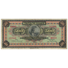 Banknote, Greece, 500 Drachmai, 1932, KM:102a, VG(8-10)